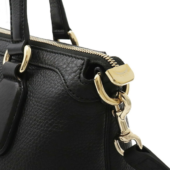 Gucci Soho Interlocking G Handbag Tassel Fringe Leather Black - Picture 6 of 8